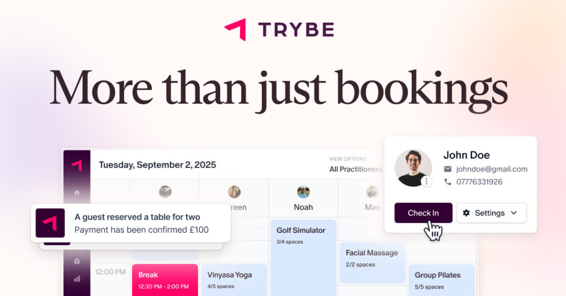 Trybe Samples Membership Management Software for Hospitality | Trybe
